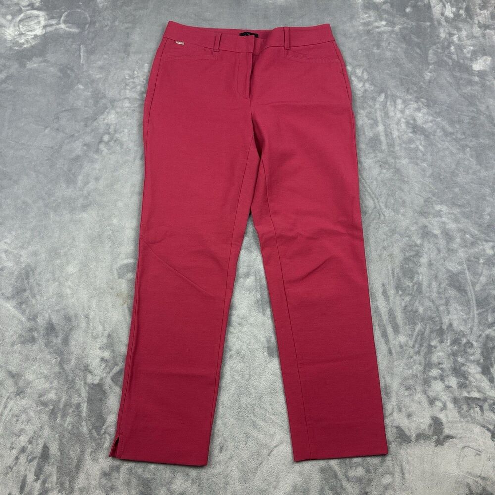 WHBM White House Black Market The Slim Ankle Pants Size 4 Pink Trousers Work - Picture 13 of 13